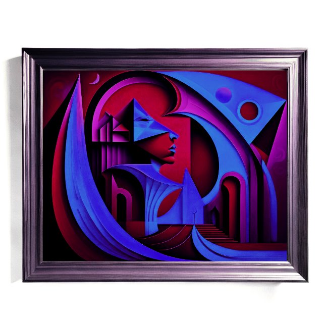 Modern Abstract Design Cubism Surrealism 4:5 Poster (Creator Uploaded)
