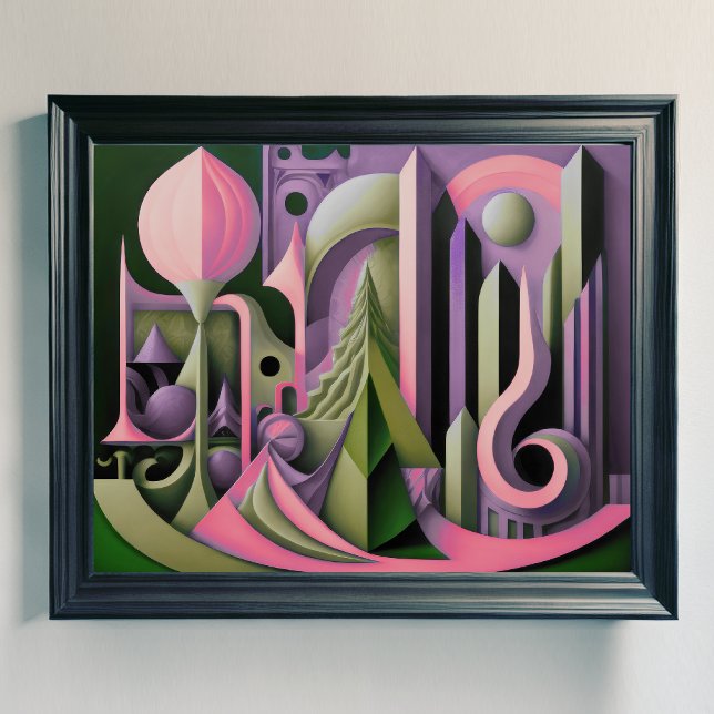 Modern Abstract Design Cubism Surrealism 4:5 Poster (Creator Uploaded)