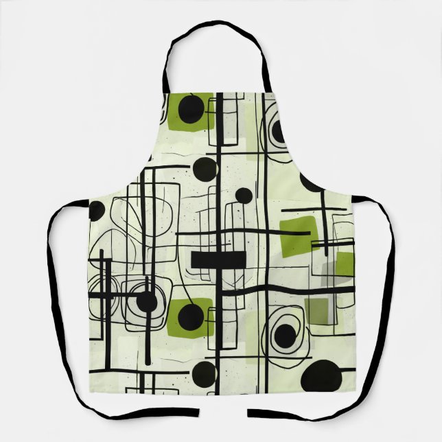 Modern abstract design, dynamic lines Throw Pillow Apron (Front)