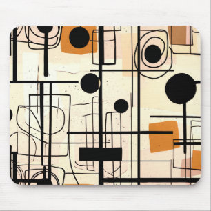 Modern abstract design, dynamic lines Throw Pillow Mouse Pad