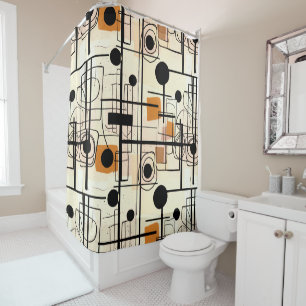 Modern abstract design, dynamic lines Throw Pillow Shower Curtain