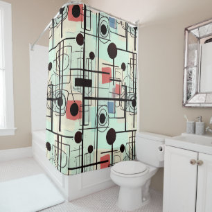 Modern abstract design, dynamic lines Throw Pillow Shower Curtain