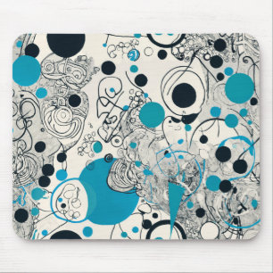 Modern abstract design, fluid lines Throw Pillow Mouse Pad