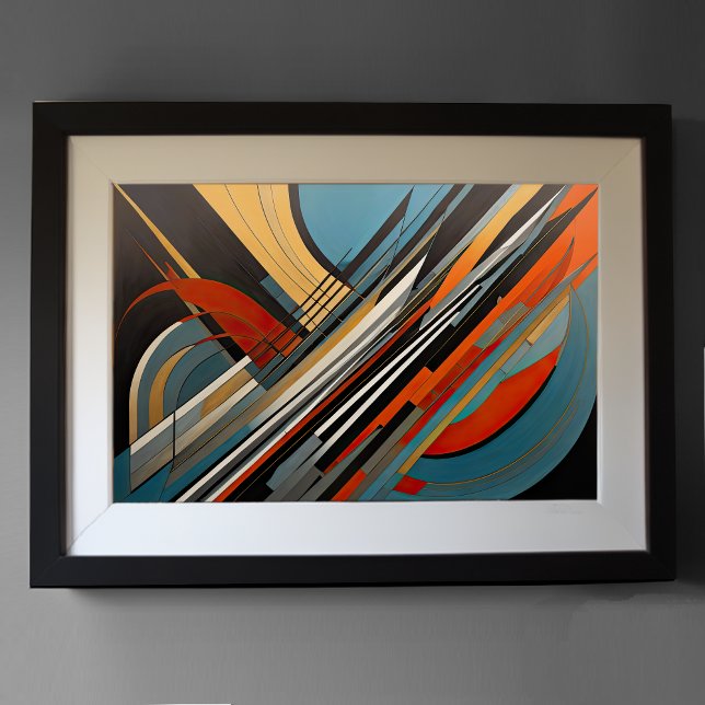 Modern Abstract Design Futurism 3:2 Poster (Creator Uploaded)