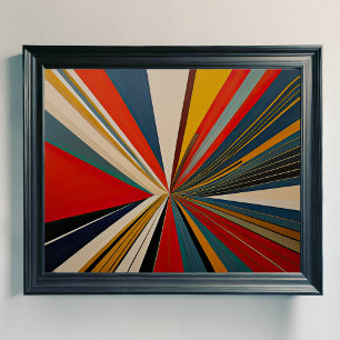 Modern Abstract Design Futurism 4:5 Poster