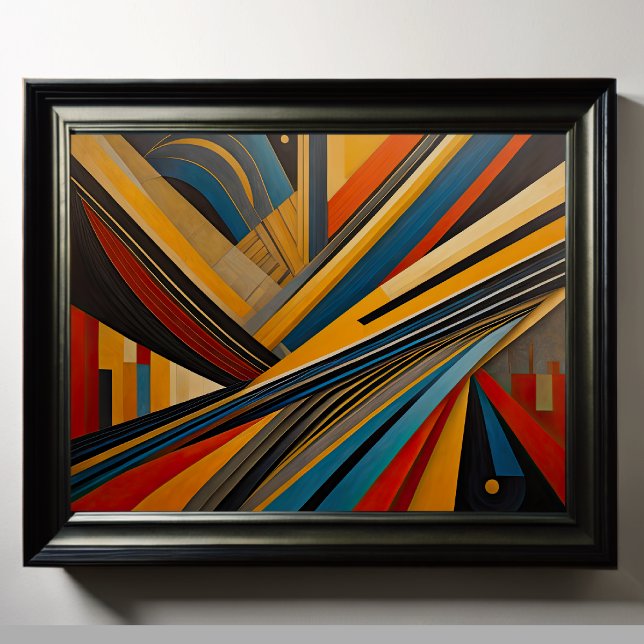 Modern Abstract Design Futurism 4:5 Poster (Creator Uploaded)