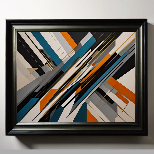 Modern Abstract Design Futurism 4:5 Poster (Creator Uploaded)