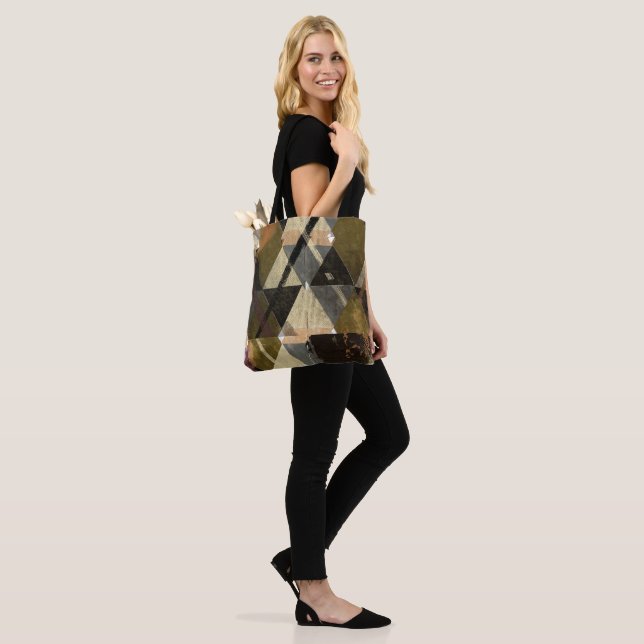  modern abstract design tote bag (On Model)