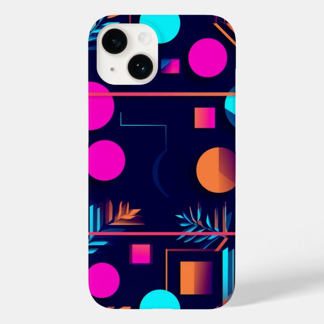 Modern Abstract Design With Vibrant Colours Case-Mate iPhone Case (Back)