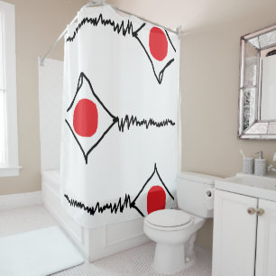 Modern Abstract Designed Shower Curtain