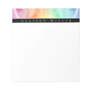 Modern Abstract Designer Watercolor Personalised Notepad