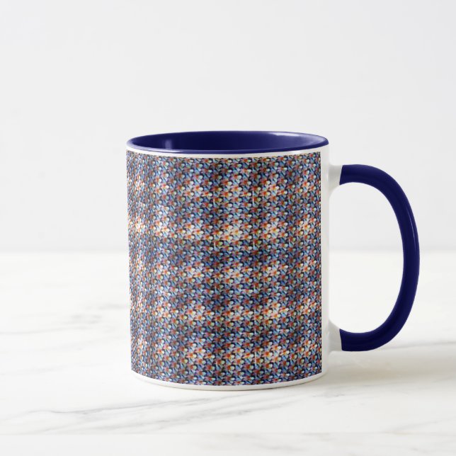 Modern abstract digital pattern design 1235 mug (Right)