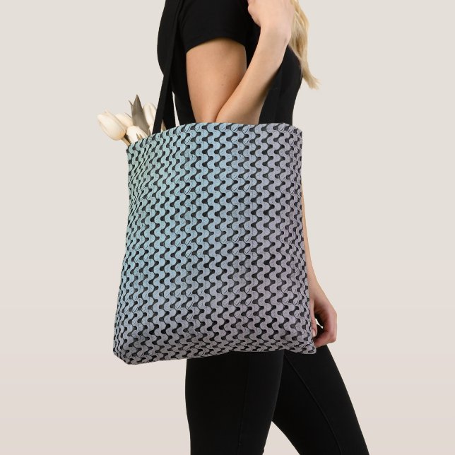 Modern abstract digital pattern design 1246 tote bag (Close Up)