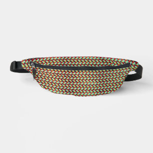 Modern abstract digital pattern design 1249 bum bags