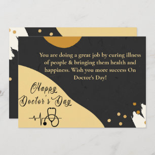 Modern Abstract Doctors Day Holiday Card