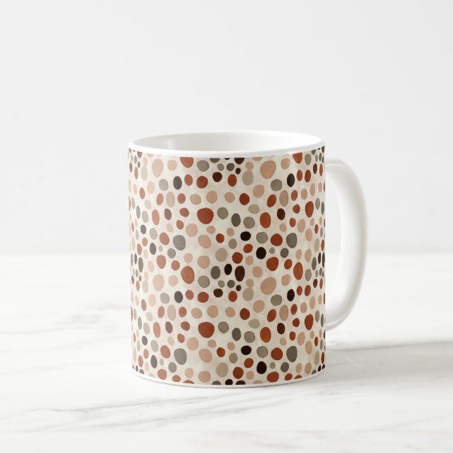 Modern Abstract Dot Pattern Mug (Front Right)