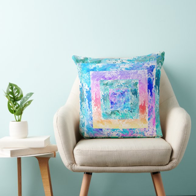 Modern Abstract Double Sided 2 Designs Unique Gift Cushion (Chair)