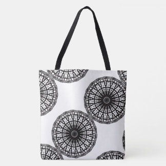 MODERN abstract draw in-black-white- Tote Bag