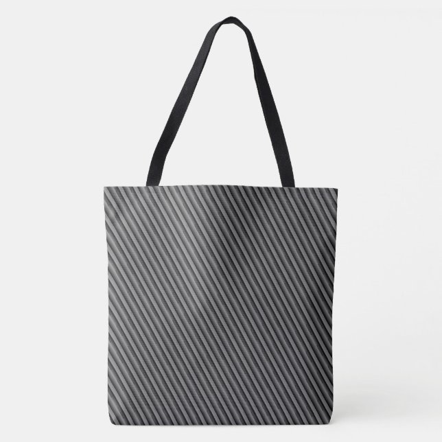 MODERN abstract draw in-deep- grey black Tote Bag (Front)