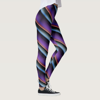 MODERN abstract draw in-light blue purple grey Leggings