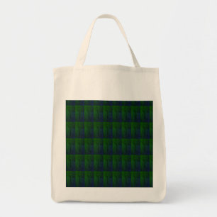 MODERN abstract draw in-olive green-mosaic Grocery Tote Bag