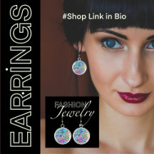 Modern Abstract Drop Dangle