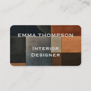 Modern Abstract Earthy Geometric Business Card