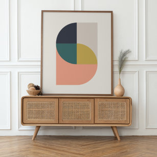 Modern Abstract Elegant Geometric Minimalist Poster