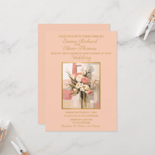 Modern Abstract Elegant Wedding Invitation