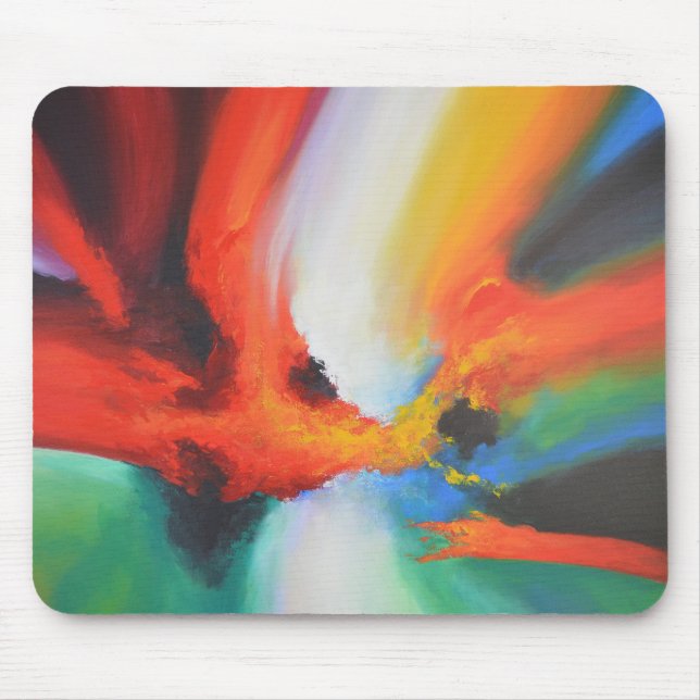 Modern Abstract Expressionism Acrlylic Painting Mouse Pad (Front)