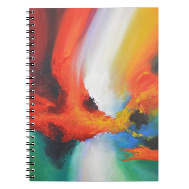 Modern Abstract Expressionism Acrlylic Painting Notebook (Front)