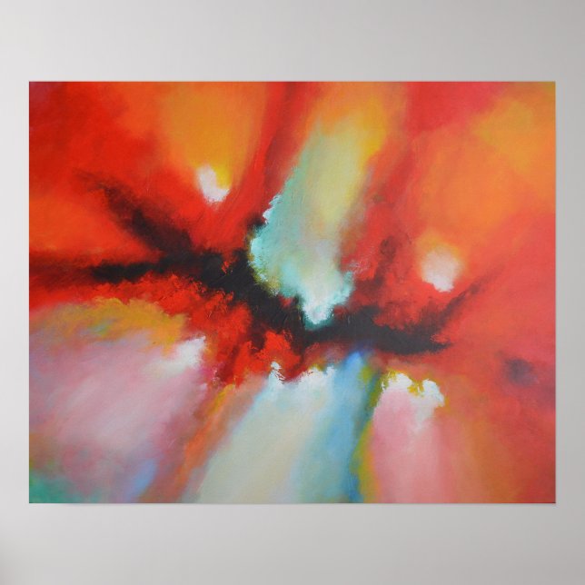 Modern Abstract Expressionism Acrlylic Painting Poster (Front)
