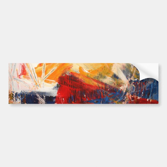 Modern Abstract Expressionism Bumper Sticker (Front)