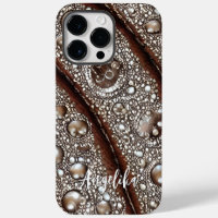 Modern Abstract Faux Leather Lines Customisable