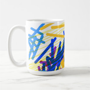 Modern Abstract Festive Splash Coffee Mug