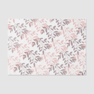 Modern abstract floral botanical leaf tissue paper