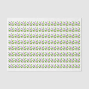 Modern abstract floral botanical tissue paper
