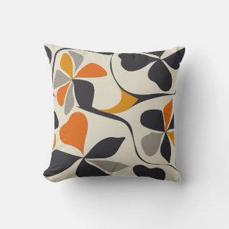 Modern Abstract Floral Cushion