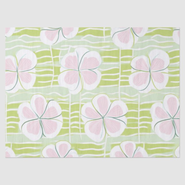 Modern Abstract Floral Line Pattern (9) Tissue Paper (Front)