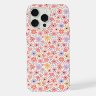 Modern Abstract Floral Pattern iPhone 15 Pro Max Case