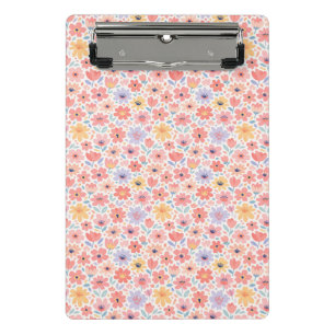 Modern Abstract Floral Pattern Mini Clipboard