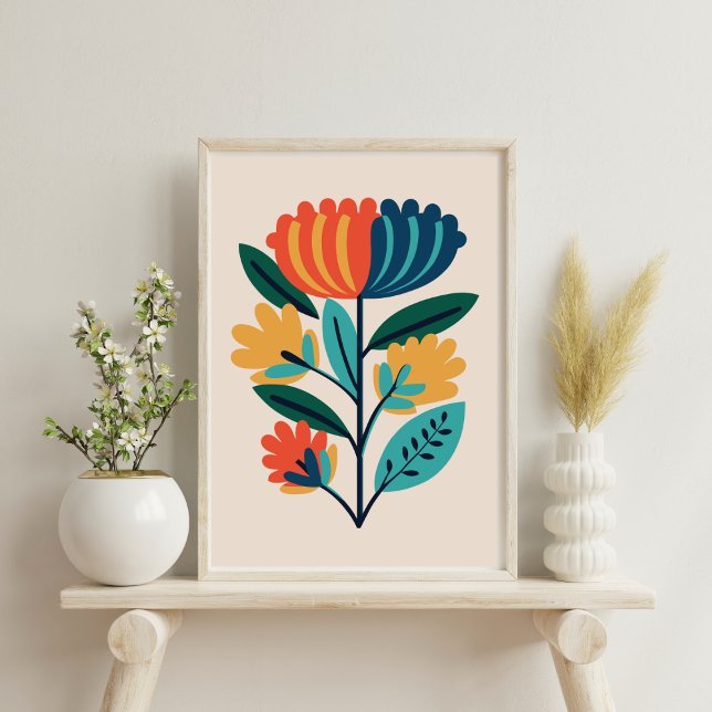 Modern Abstract floral Poster  (Creator Uploaded)