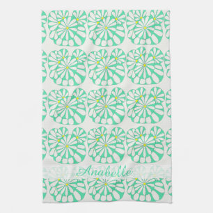 Modern Abstract Flower Pattern Kitchen Towel