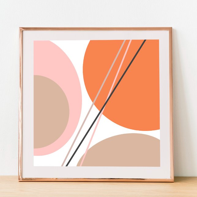 Modern Abstract Geo Pastel Orange Pink Beige Poster (https://www.freepik.com/free-photo/doodle-elements-picture-frame_15477672.htm)