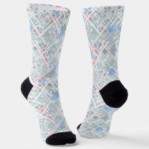 Modern abstract geometric. 3 ring binder socks