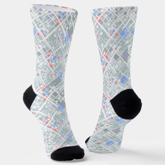 Modern abstract geometric. 3 ring binder socks (Angled)