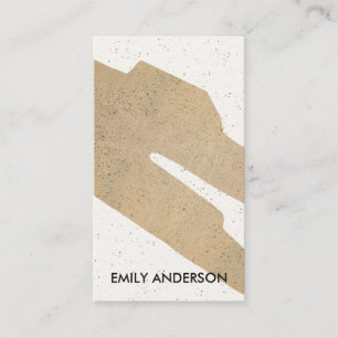 MODERN ABSTRACT GEOMETRIC ART CERAMIC TEXTURE BUSINESS CARD