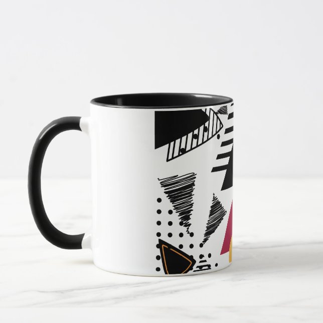 Modern Abstract geometric art Mug (Left)