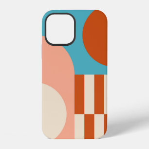 Modern abstract geometric background with circles, iPhone 12 case
