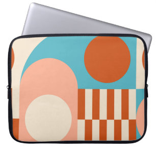 Modern abstract geometric background with circles, laptop sleeve